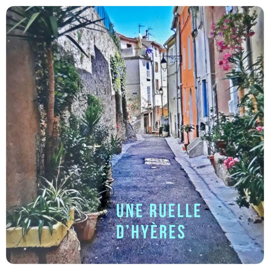 Studio Port D'Hyeres Vue Mer Et Iles De Porquerolles Et Port-Cros ภายนอก รูปภาพ