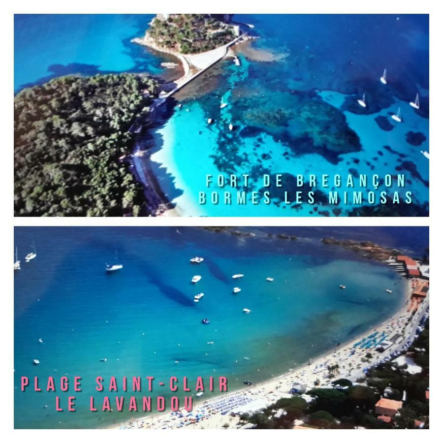 Studio Port D'Hyeres Vue Mer Et Iles De Porquerolles Et Port-Cros ภายนอก รูปภาพ